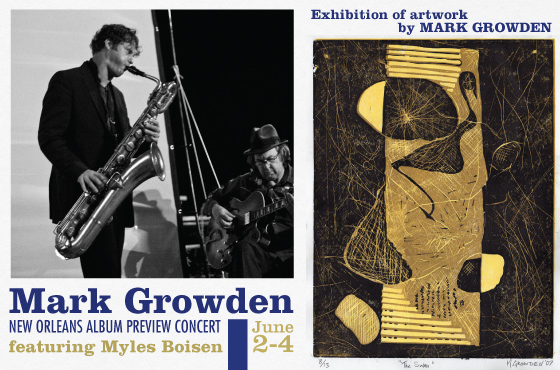Mark Growden show poster