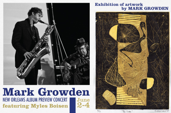 Mark Growden show poster Mark Growden show poster